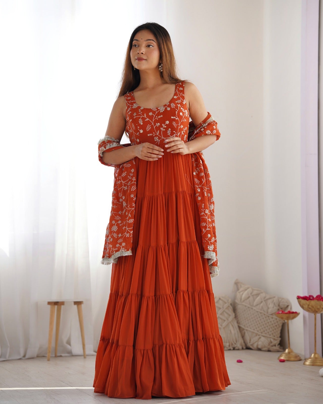 Anarakali Gowns /3 In one Use Set