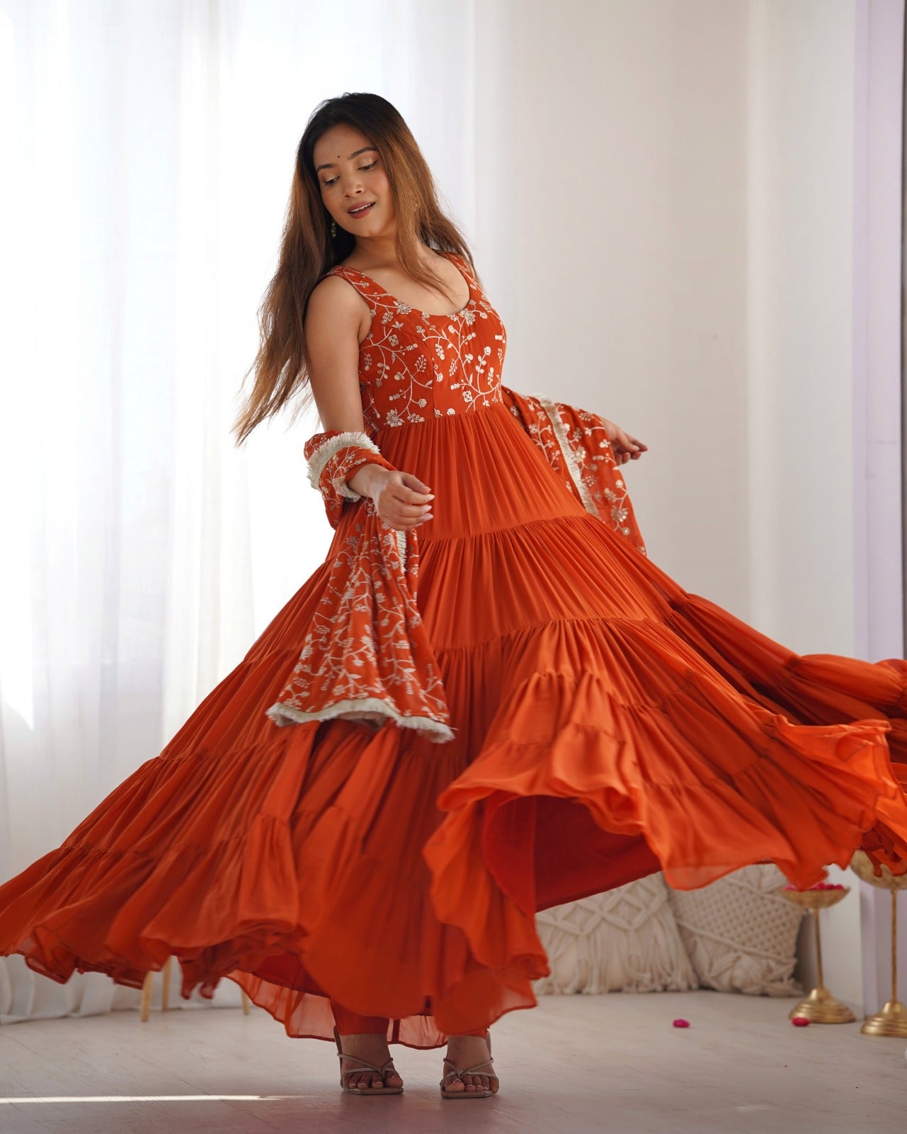 Anarakali Gowns /3 In one Use Set