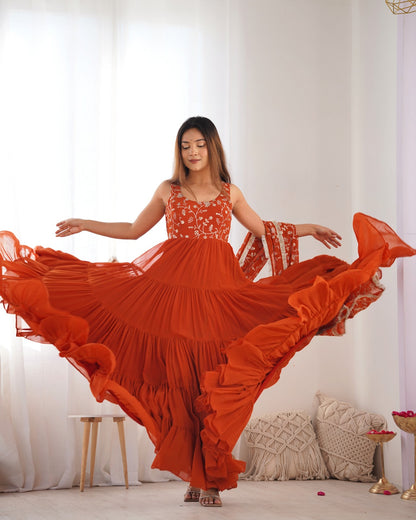 Anarakali Gowns /3 In one Use Set