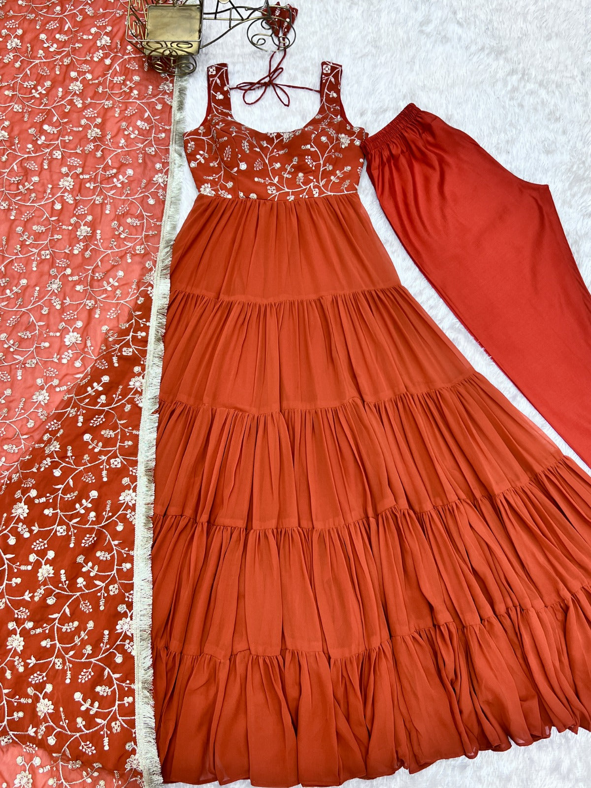 Anarakali Gowns /3 In one Use Set