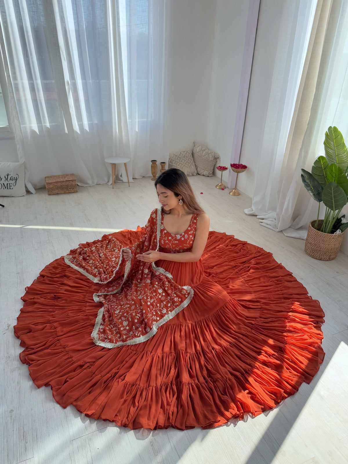 Anarakali Gowns /3 In one Use Set