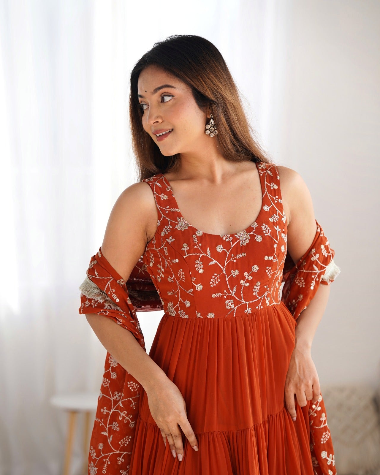 Anarakali Gowns /3 In one Use Set