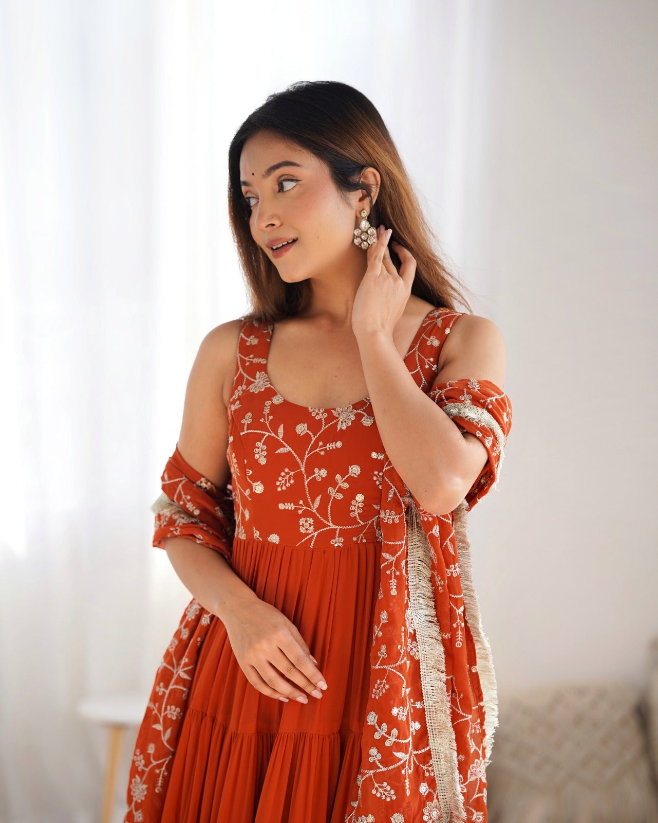 Anarakali Gowns /3 In one Use Set