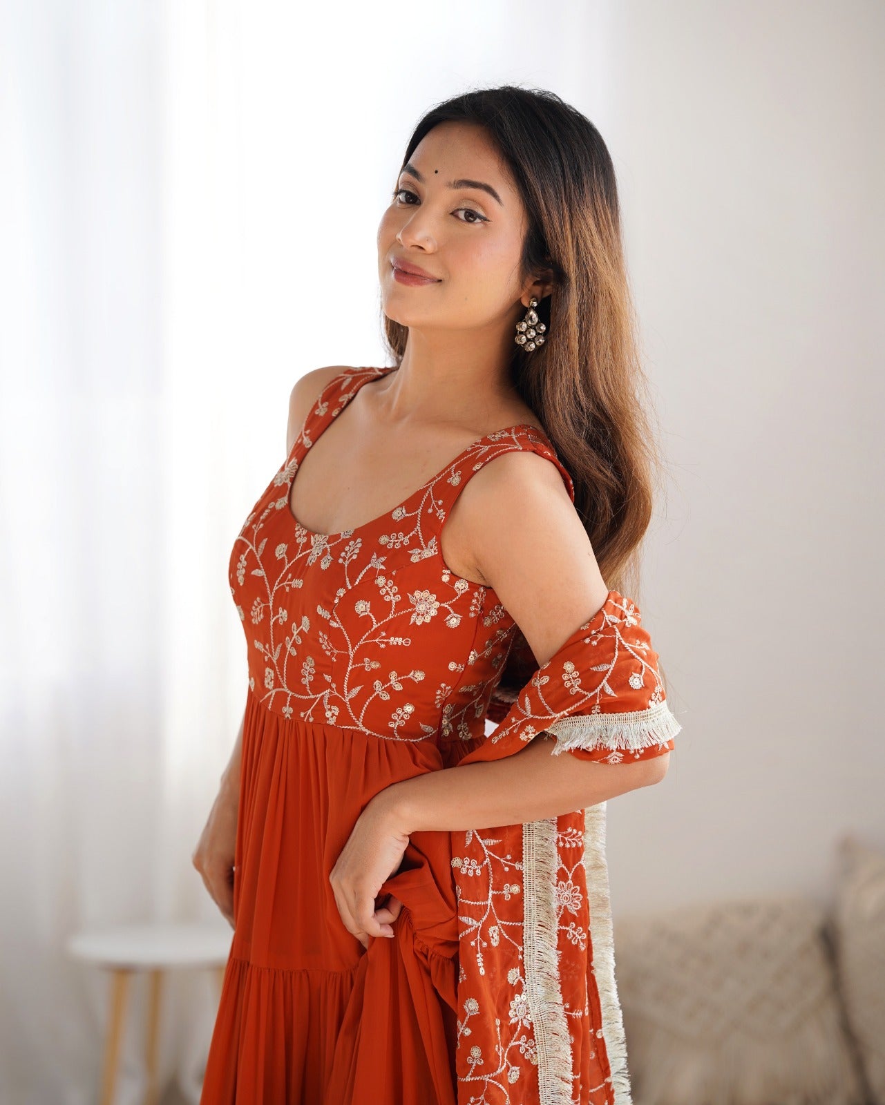 Anarakali Gowns /3 In one Use Set