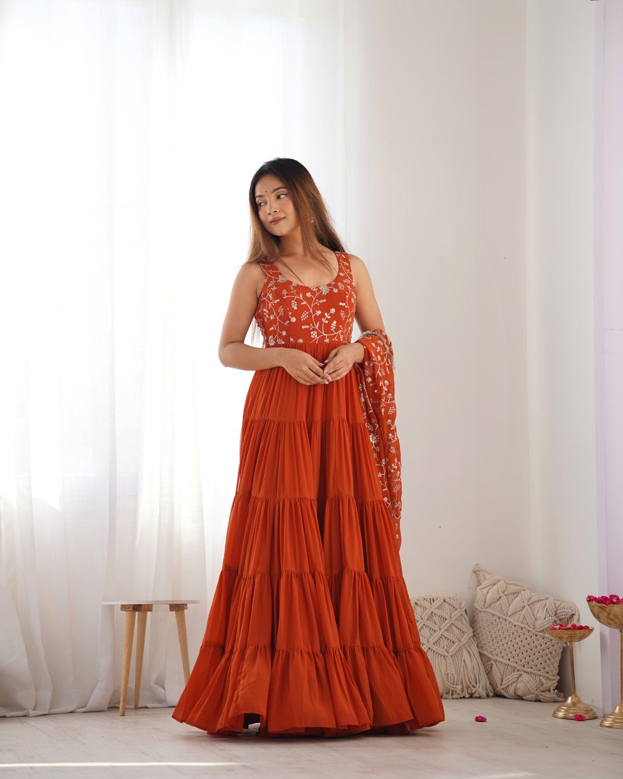 Anarakali Gowns /3 In one Use Set