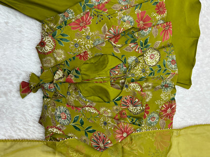 Ready to wear Chanderi Kurti sets (Plazzo pant)