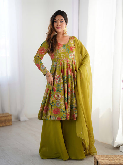 Ready to wear Chanderi Kurti sets (Plazzo pant)