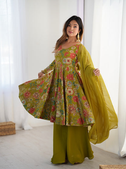 Ready to wear Chanderi Kurti sets (Plazzo pant)