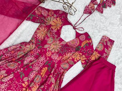 Ready to wear Chanderi Kurti sets (Plazzo pant)