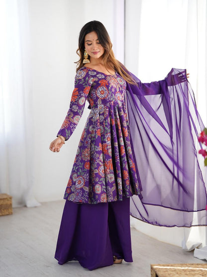 Ready to wear Chanderi Kurti sets (Plazzo pant)