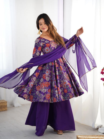 Ready to wear Chanderi Kurti sets (Plazzo pant)