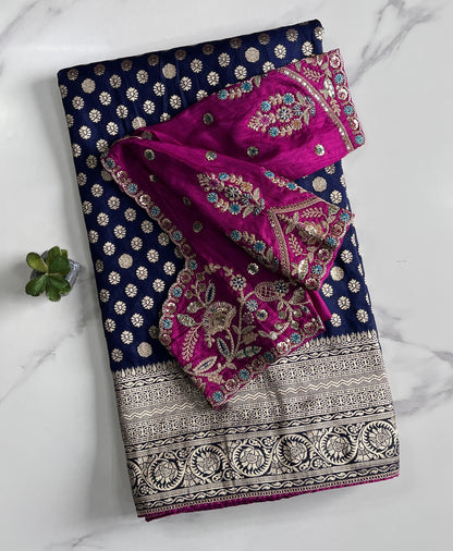 Exclusive Desgin Saree with Luxe stitched Blouse