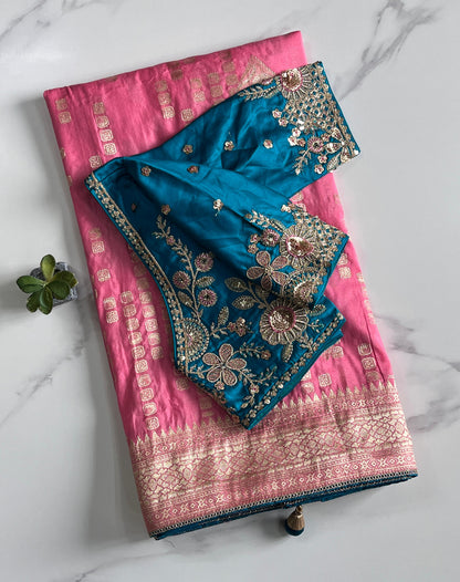 Exclusive Desgin Saree with Luxe stitched Blouse