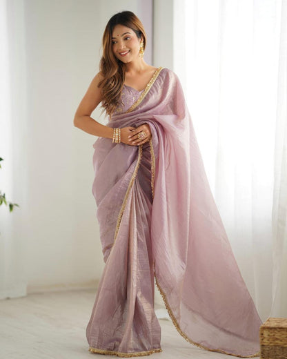 Ready to wear one min saree With stitched Blouse Luxe Touch