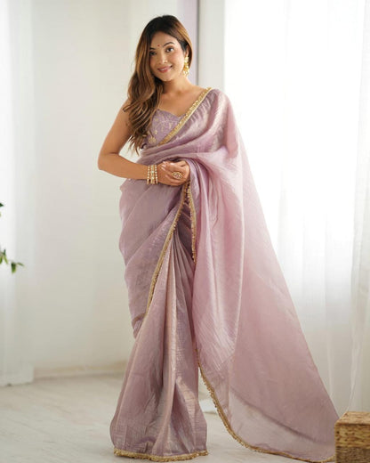 Ready to wear one min saree With stitched Blouse Luxe Touch