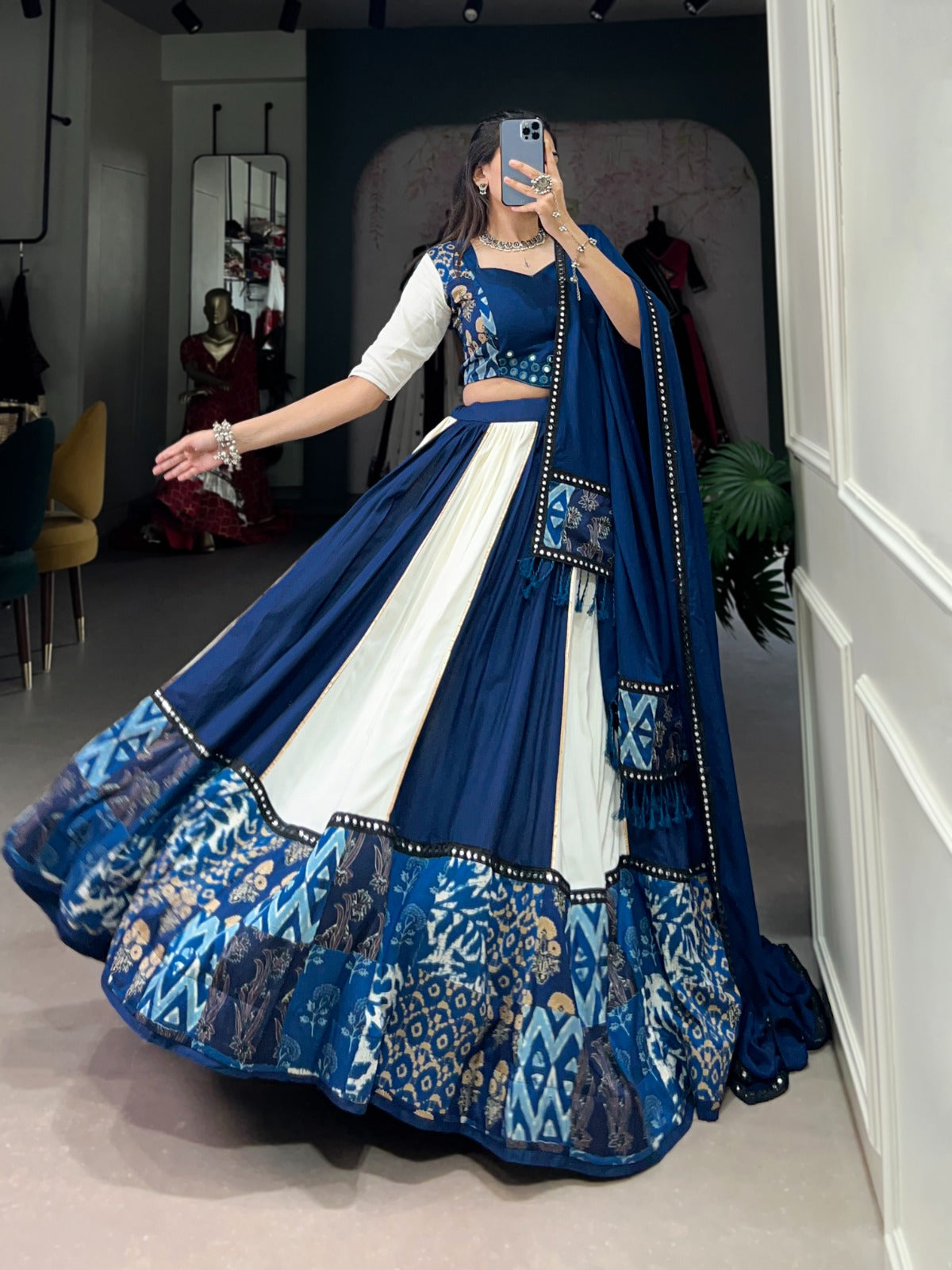 Original Mirror Set Lehenga For Women