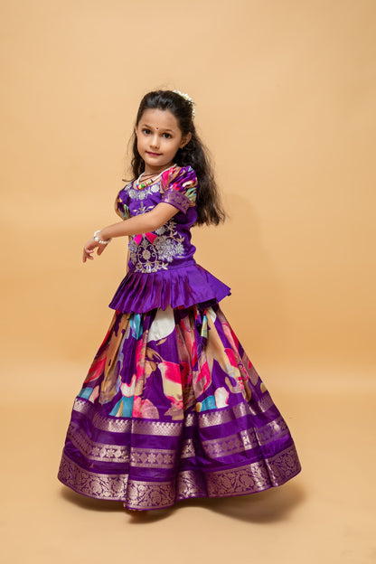 Diwali special cola weaving Lehenga