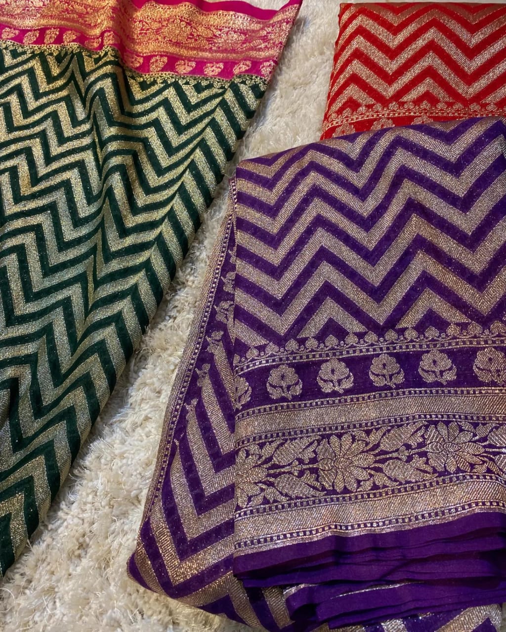 Banarasi Kadhi Georgette Saree