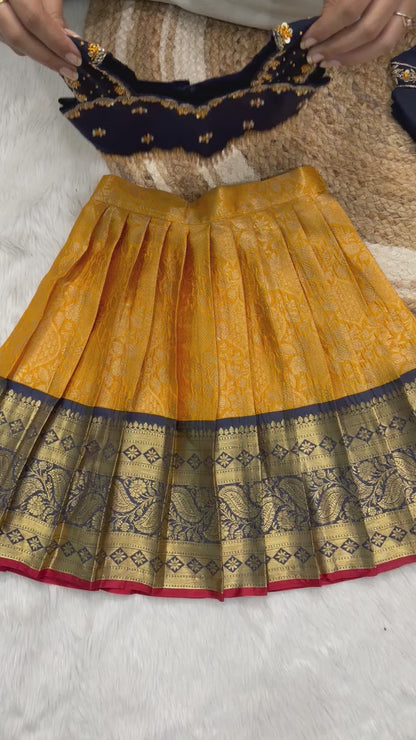 SISTER & BROTHER COMBO SET | FESTIVE SPECIAL KIDS MAGGAM BOY DHOTI