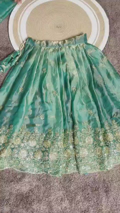 Mom and daughter cafe cute Designer lehenga sets