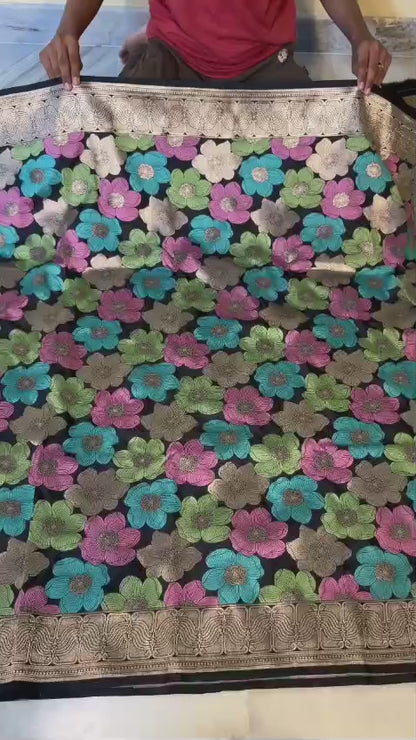 Nita Ambani Mam's Inspired Banarasi panchmina Katan silk