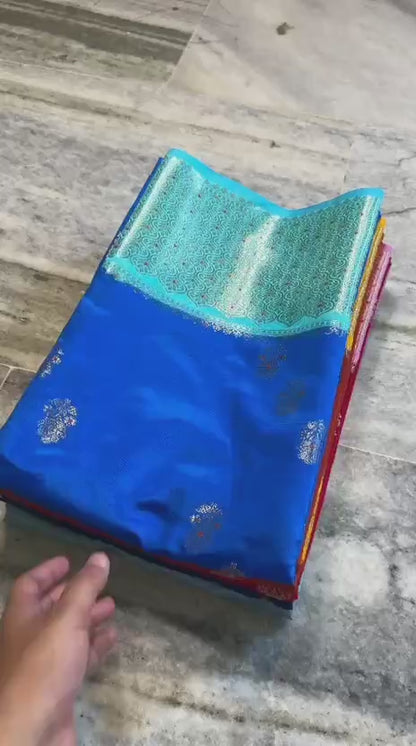 Banarasi katan zari soft fab budget sarees