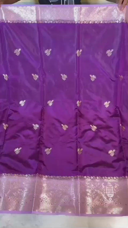 Banarasi katan top colours soft fab sarees