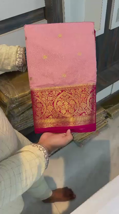 Vintage Dupion soft silk weaving sarees
