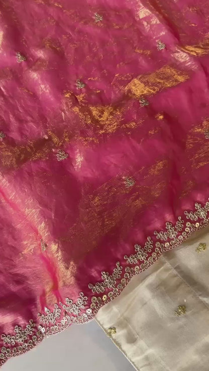 Tissue silk Lehenga set