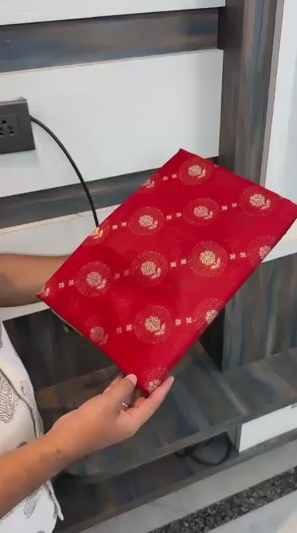 Raw mango silk Banarasi saree