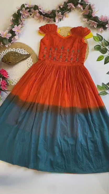 Kids mul mul cotton fancy combo