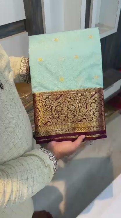 Vintage Dupion soft silk weaving sarees