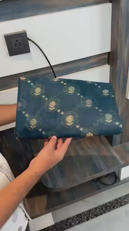 Raw mango silk Banarasi saree