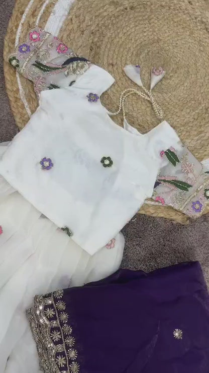 Kids Cute Lehenga set with dupatta for festival