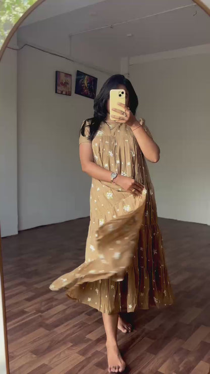 Cafe elegance Mul Chanderi gowns