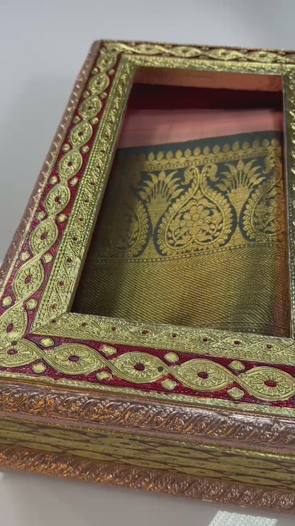 Soft Banarasi semi-silk saree