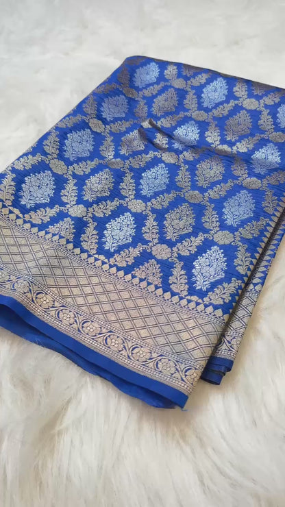 Amabani Mam inspired Banarasi Soft Katan silk