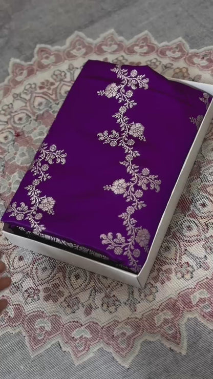 Luxe Pure Banarasi Handloom Mashru silk luxe sarees