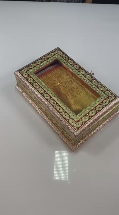Soft Banarasi ivory tissue silk saree with Resham weaving
