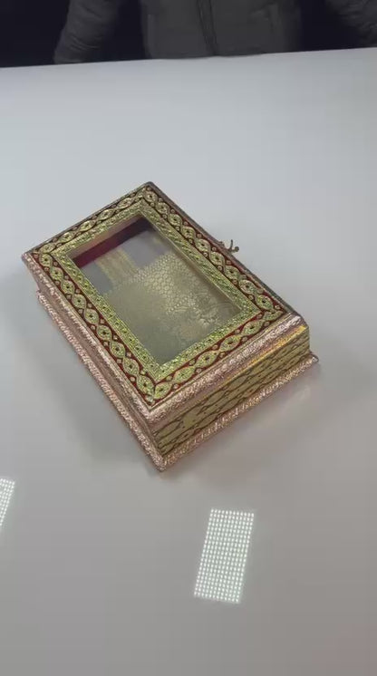 Semi Banarasi’s Katan silk weaving temple sarees