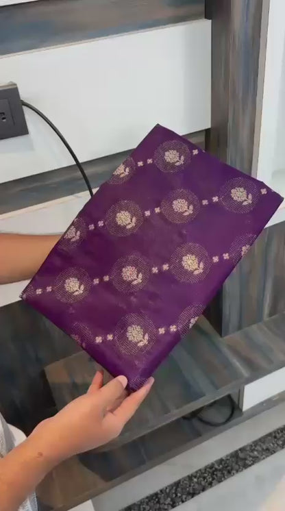 Raw mango silk Banarasi saree
