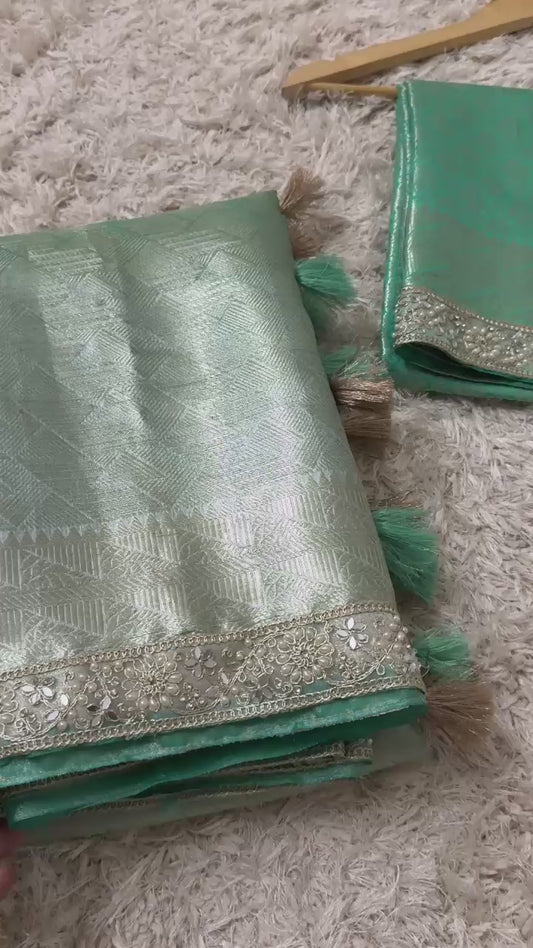 Kanjivaram bridal Katan tissue classic sarees