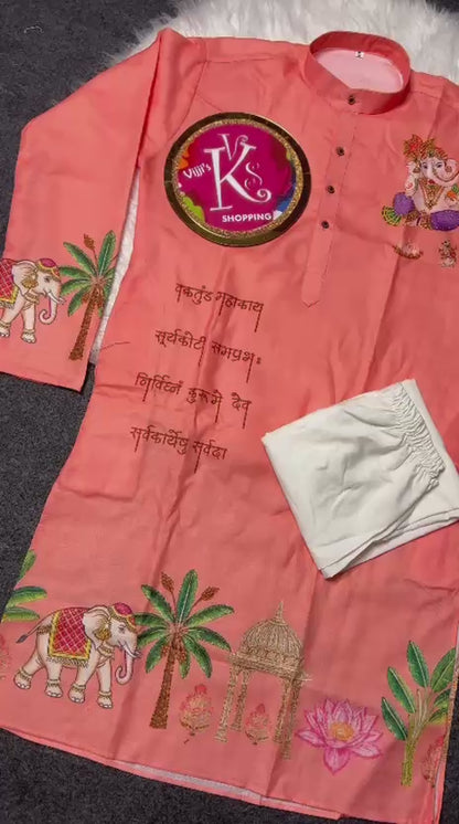 Gents Ganesh Chaturthi special kurta sets