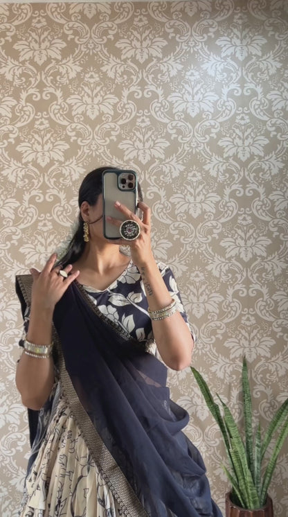 Kalamkari ready to wear lehengas
