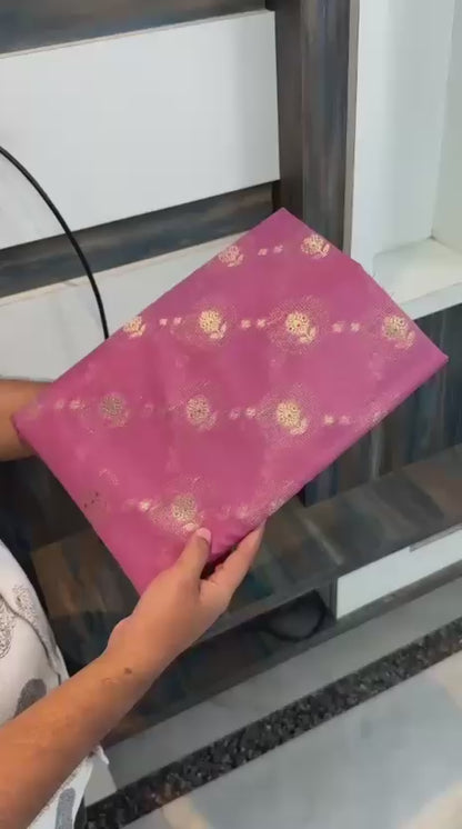 Raw mango silk Banarasi saree