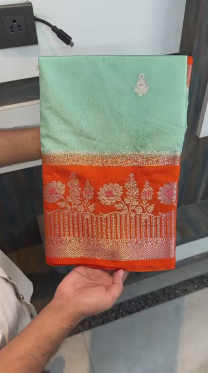 Diwali Special Banarasi  dybl Katan soft silk saree
