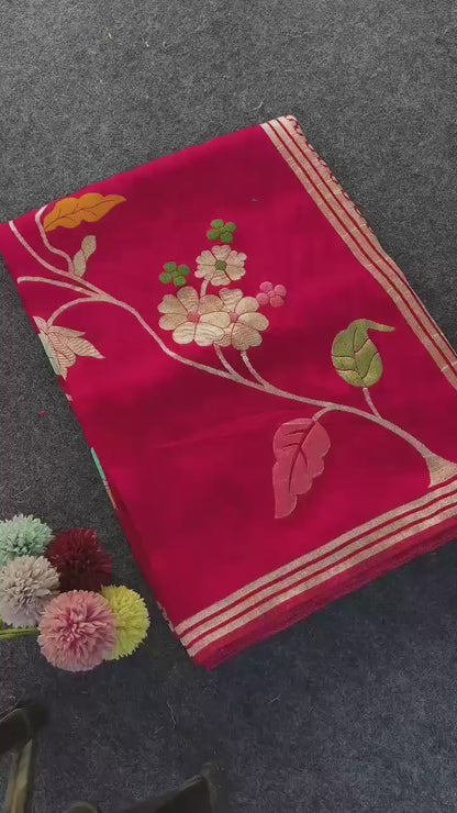 Paper silk Vintage vibe paper silk saree