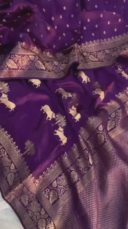 Mushroo pure Pichiwai Classic sarees
