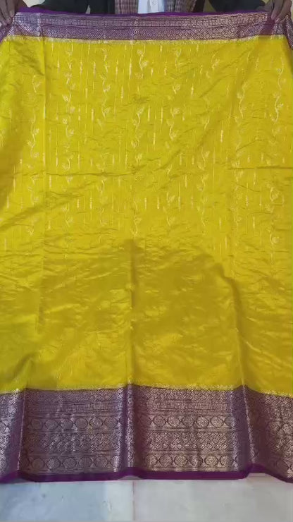 Budget Banarasi Handlooms’s semi chinya silk  sarees