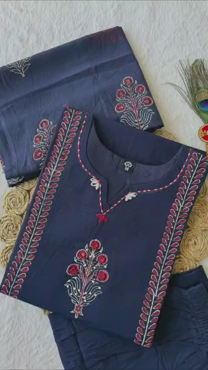 Mul cotton office wear kurti sets